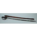 A Victorian 1845 Pattern British Indian Army Infantry Officer's sword, circa 1864-88,