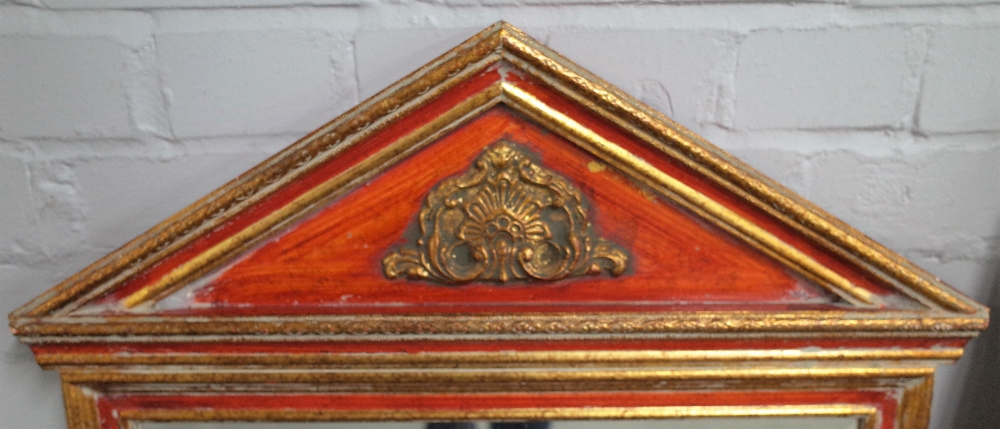 A George I style gilt framed pier glass, 48cm wide x 106cm high, - Image 3 of 7