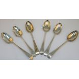 A set of four George III silver Old English pattern tablespoons, Richard Crossley, London 1789,