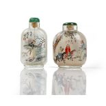 A Chinese inside painted glass snuff bottle, 20th century,