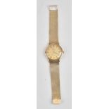 An Omega Automatic De Ville, 9ct gold circular cased gentleman's bracelet wristwatch,