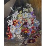 Marion Broom (British, 1878-1962), Still life of flowers in a vase,