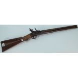 A 19th century Continental flintlock trade gun,