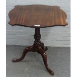 An 18th century and later mahogany occasional table,