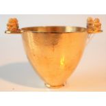 A Greek gilt twin handled cup by Lalaounis,