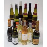White Wines from Alsace and southern France: Dopff Crémant d'Alsace Brut;