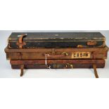 Stephen Grant & Joseph Lang Ltd, a leather shotgun travelling case, 82cm wide,