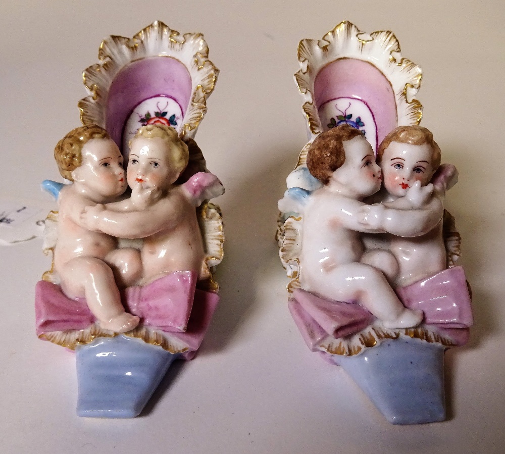 A Berlin porcelain cabinet cup painted with two women and a putto; a Meissen tea cup, - Image 10 of 17