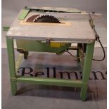 A modern electric table saw. Condition Report Not sold as working.