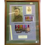 A reconstructed group of awards representing the medal entitlement of Lance Sergeant Laurence