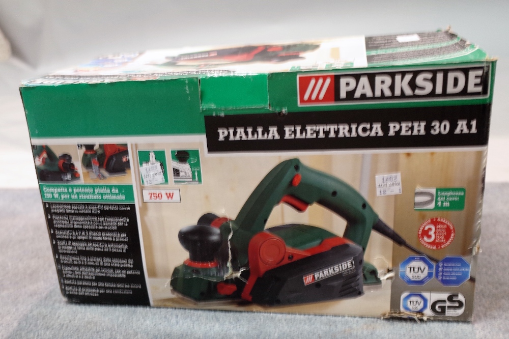 A Parkside angle grinder, boxed and a Parkside electric plane, boxed, (2). - Image 3 of 3