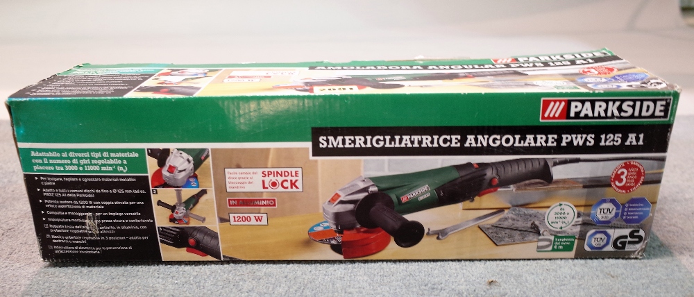 A Parkside angle grinder, boxed and a Parkside electric plane, boxed, (2). - Image 2 of 3