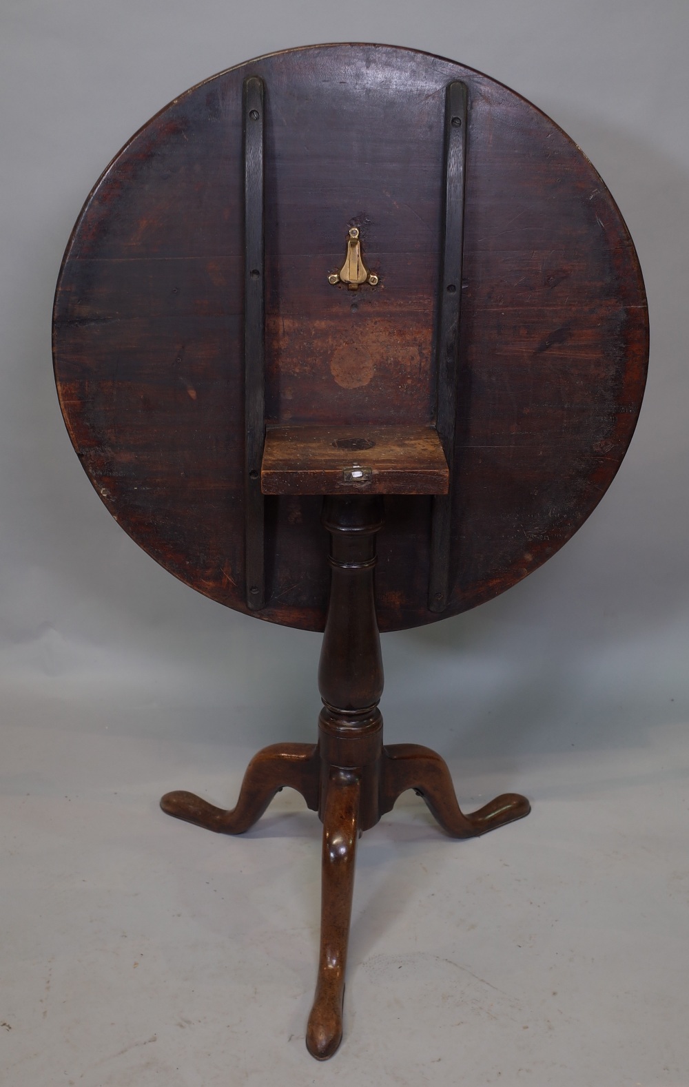 A 19th century mahogany circular tripod table, 87cm wide x 79cm high. - Image 2 of 2