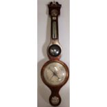 D Fagioli, Sgt Warner St London, a rosewood barometer, 94cm long.