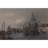 After William Leighton Leitch, Church of Santa Maria della Salute, Venice, engraving by J Redaway,