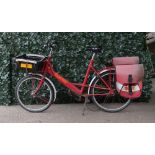 A modern Royal Mail bicycle, with two saddlebags by Pashley