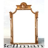 A 19th century gilt framed wall mirror