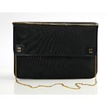 A Christian Dior black clutch bag