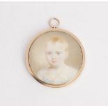 A late 19th/early 20th century portrait miniature.