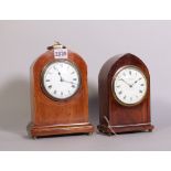 A ‘Goldsmith & Silversmiths Co Ltd London’ a late 19th century mahogany mantel clock, 12cm...