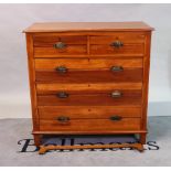 A late Edwardian mahogany chest