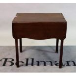 A George III mahogany Pembroke table,