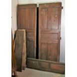 A 19th century French oak two door armoire