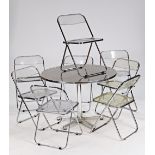 Privetti for Castelli, a set of eight acrylic and steel 'Pila' chairs (9).