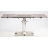 Besenzoni Saruko Italy, a 20th century smoked perspex and polished steel centre table
