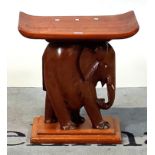 A mid-20th century Ashanti type elephant stool