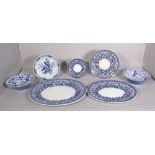 A quantity of Cauldron Ware including blue and white plates and bowls (qty)