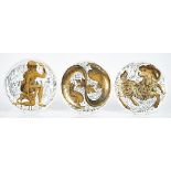 Piero Fornasetti for Corisia, eight `porcelain Zodiac’ plates