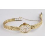 A Nestor lady's gold bracelet wristwatch.