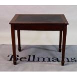 A late 19th century mahogany side table