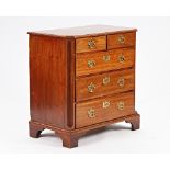 A mid-18th century mahogany chest.