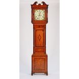 A George III mahogany and oak longcase clock