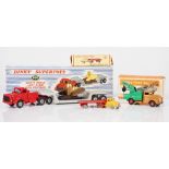 Dinky Supertoys 986 'Mighty Antar Low Loader With Propeller', boxed, a Dinky toys 25x...