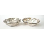 Two similar French serving dishes, each of quatrefoil shaped form,