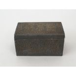 An Asian rectangular hinge lidded box.