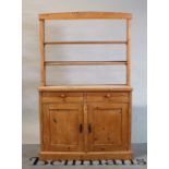 An early 20th century pine dresser