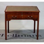 A 19th century mahogany slope fronted clerk's desk