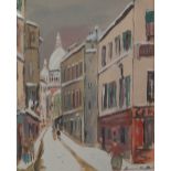 After Maurice Utrillo, Street scene