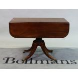 A George III mahogany drop flap Pembroke table