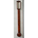 A Victorian mahogany stick barometer