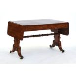 A Regency mahogany two drawer sofa table