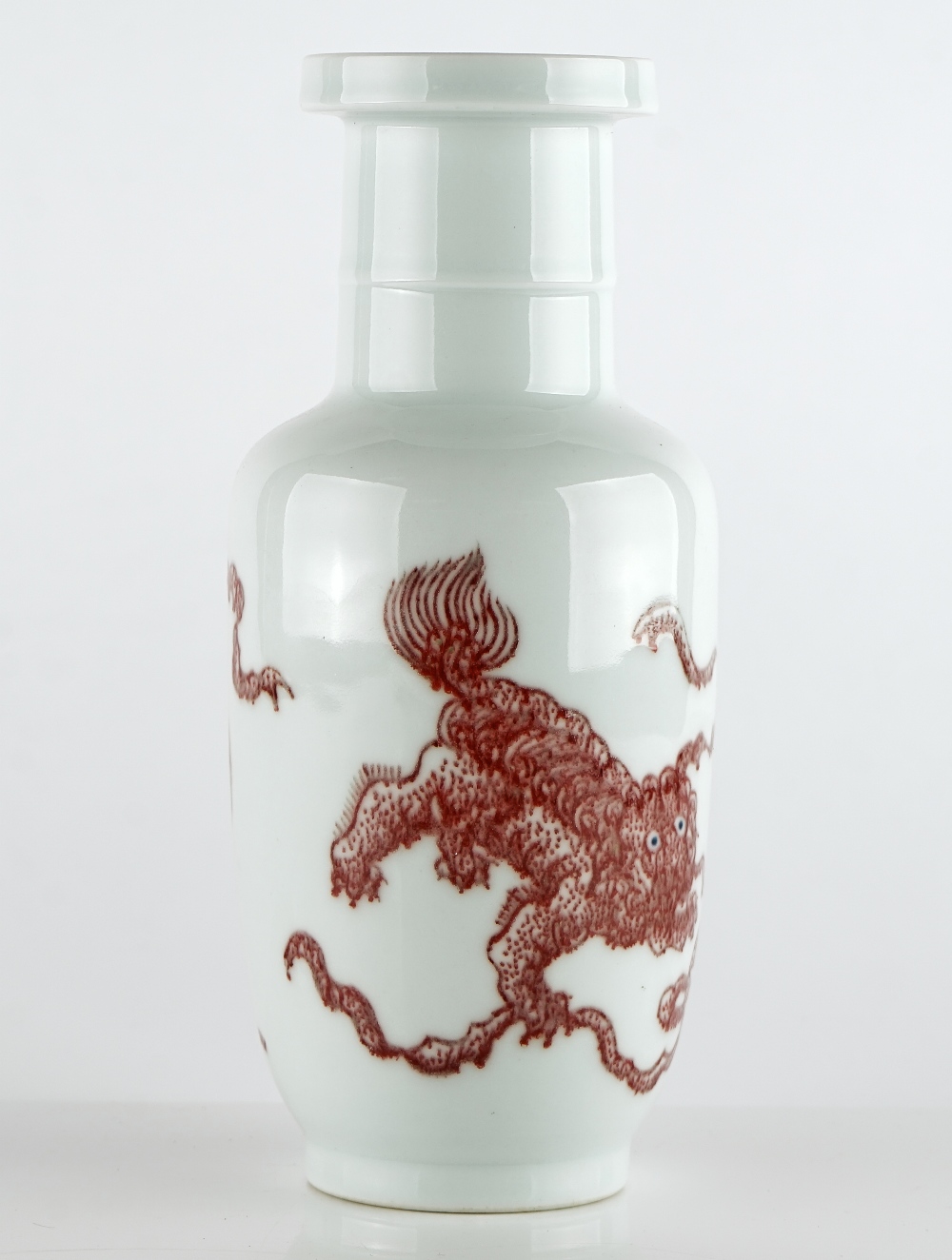 A Chinese porcelain rouleau vase - Image 3 of 5