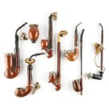 SEVEN VARIOUS WOOD PIPES (7)