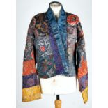 A Chinese embroidered silk jacket