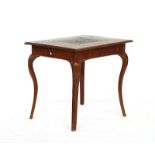 A French walnut writing table