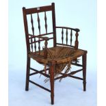 A William Morris style oak framed ‘Sussex’ armchair